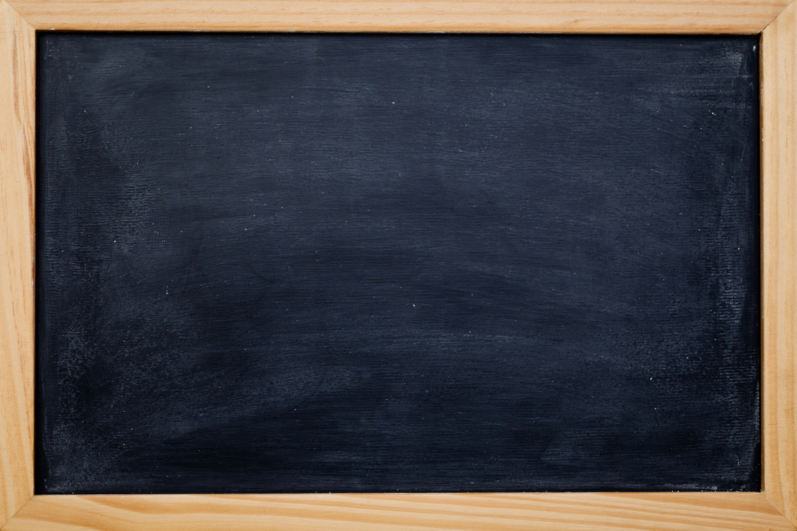 Blank chalkboard